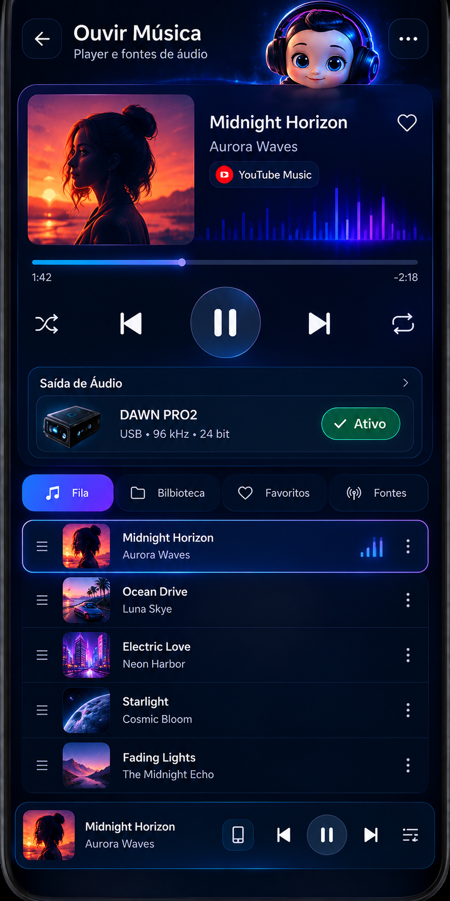 Tela Dê play no seu momento